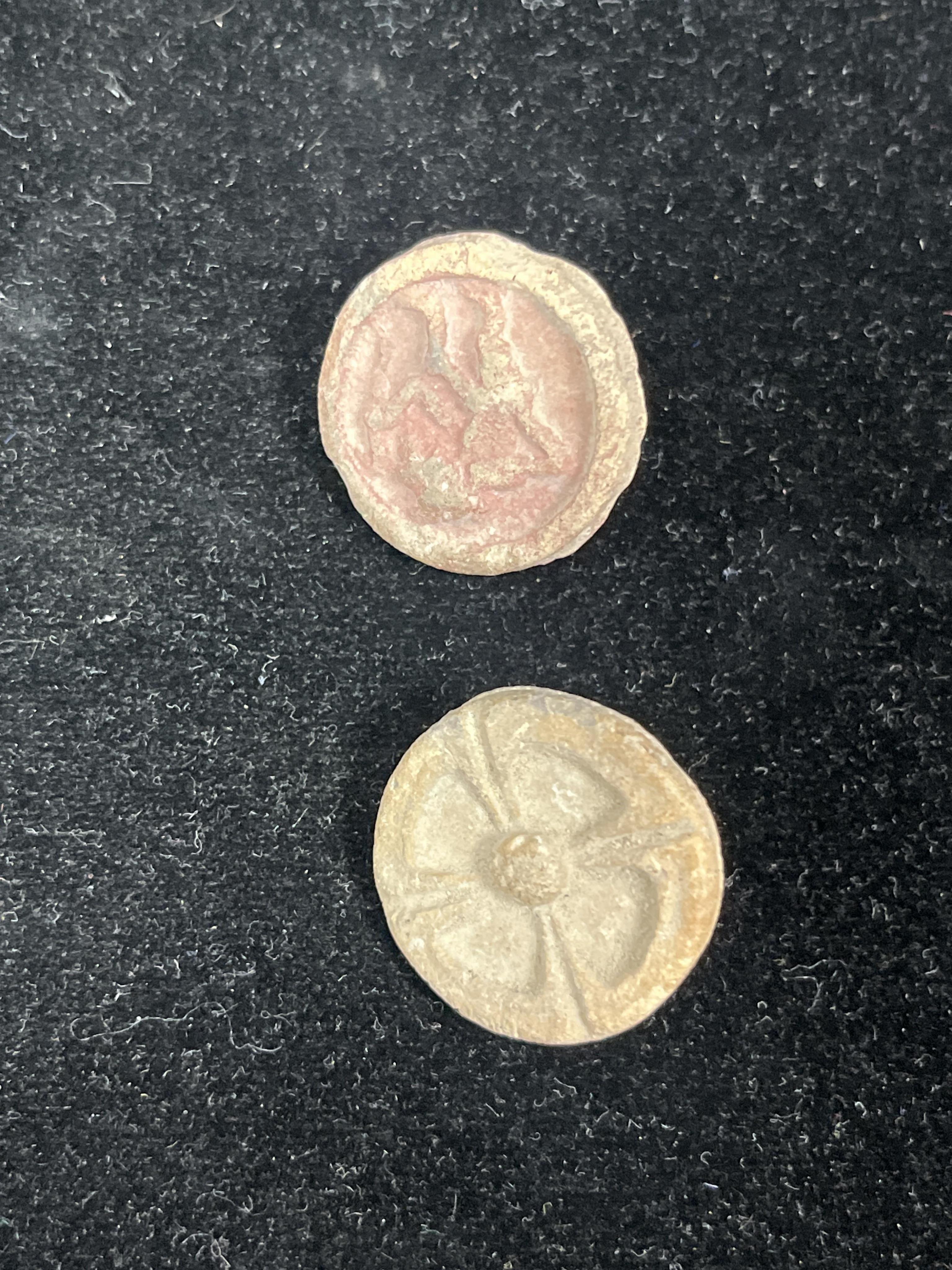 A group of pre-Colombian terracotta objects and two jadeite objects, Mexico